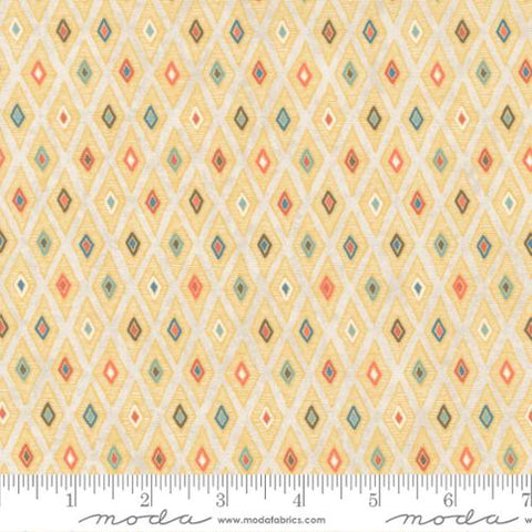 Nutmeg Collection Cozy Checks Cotton Fabric gold