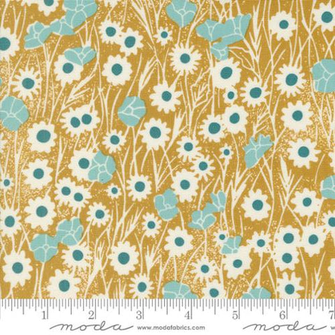 Field of Flowers Collection Poppy Field Cotton Fabric 3312 gold