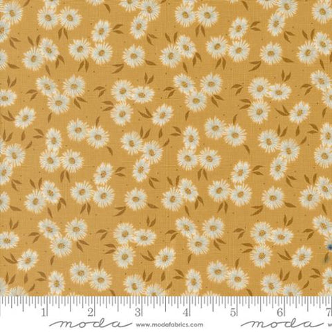 Gold, Sea Glass Summer Collection Small Floral Cotton Fabric 43181