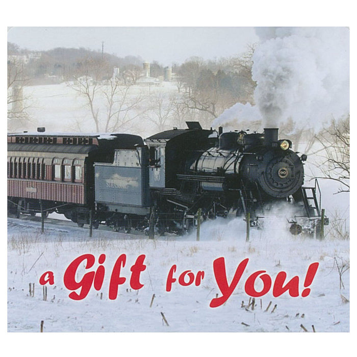 Good's Store Gift Card in a Train in the Snow Holder