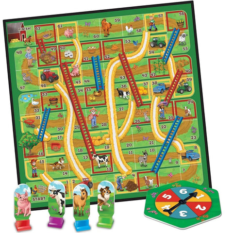 Old MacDonald's Farm - Slides & Ladders Board Game 42466