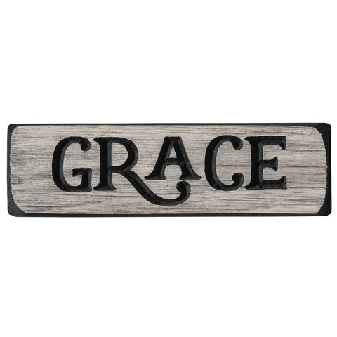 Grace wooden sign