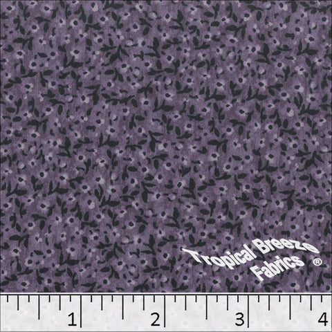 grape, Silk Mist Tiny Floral Print Polyester Fabric 042524
