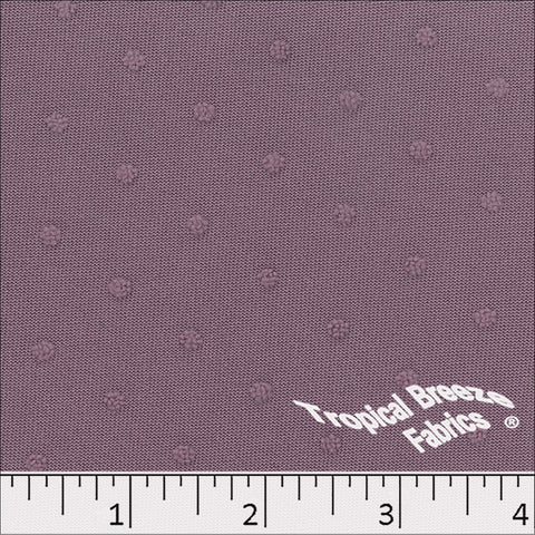 grapemist, Embossed Swiss Dot Polyester Knit Fabric 32323