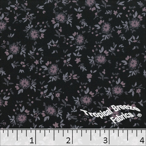 grapemist, Koshibo Small Floral Print Polyester Fabric 048522