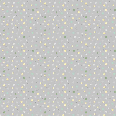 Hello Sunbeam Collection Small Dots Cotton Fabric Gray