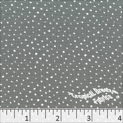 gray, Linen Crepe Dot Print Polyester Fabric 048527