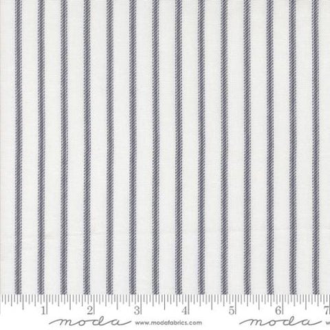 gray, Sun Drenched Collection Ticking Stripes Cotton Fabric 43206