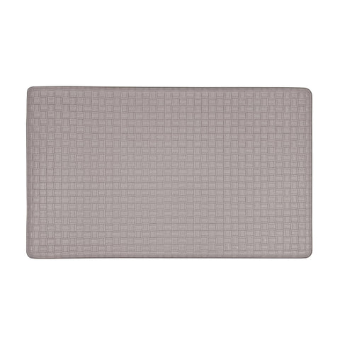 Gray Woven-Embossed Anti-Fatigue Mat