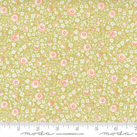 Cinnamon and Cream Collection Fall Medley Cotton Fabric 20453 green