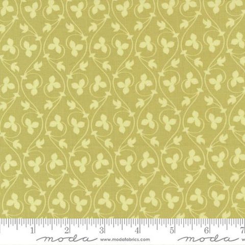 Cinammon and Cream Collection Acorn Vines Cotton Fabric green