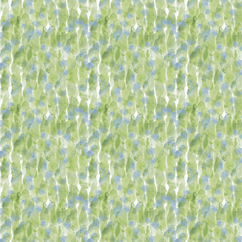 Among the Branches Collection Paint Texture Cotton Fabric green