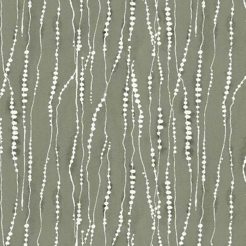 Au Naturel Collection Dotted Stripe Cotton Fabric 17823 green