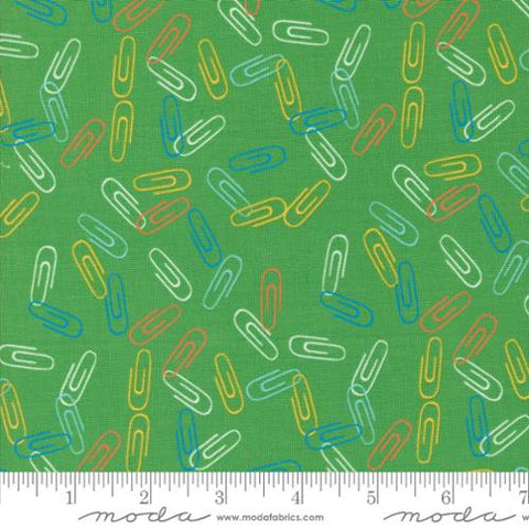 Back to School Collection Clip It Cotton Fabric 20896 green