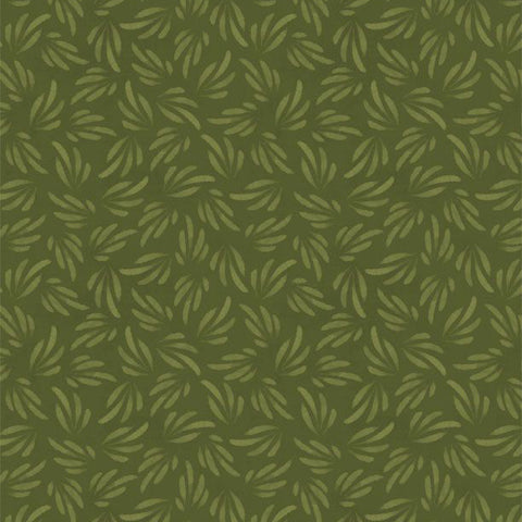 green, Chickadee Charm Collection Tonal Petals Cotton Fabric 27731