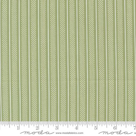 Flower Girl Collection Stripes Cotton Fabric 31735 green