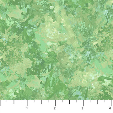 Rhapsody in Blue Collection Marble Print Cotton Fabric 27074 green