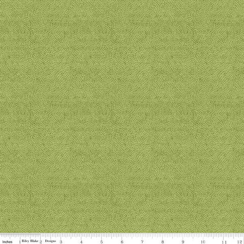 Green, Sewing Seeds Collection Stipple Cotton Fabric CD15685
