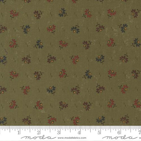 green, Wheatland Collection Coneflowers Cotton Fabric 9793