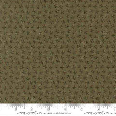 green, Wheatland Collection Milk Thistle Cotton Fabric 9795