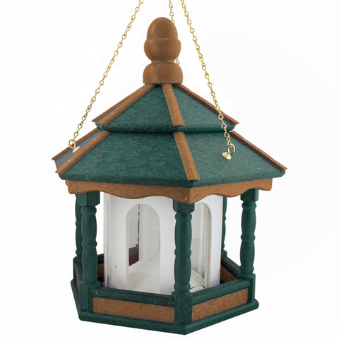 Dark Green bird feeder