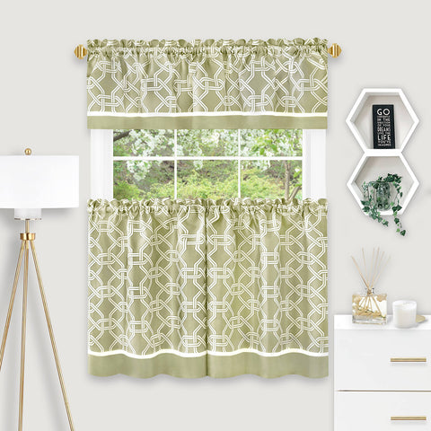 green-Arlington Tier & Valance Set 1746