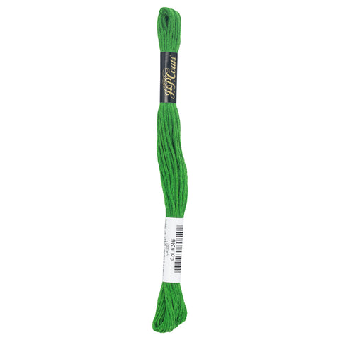 Green holly embroidery floss