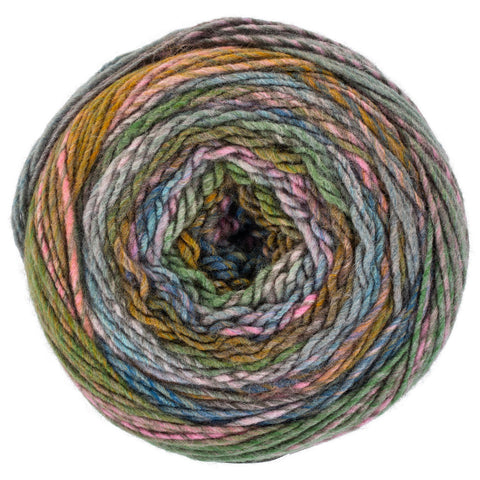 Green room green, yellow, and gray yarn.