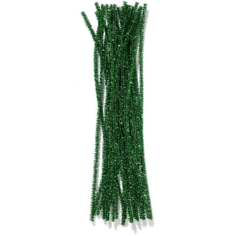 Green tinsel stems