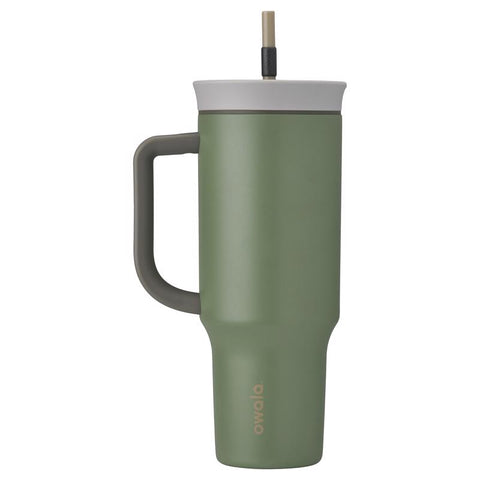 Owala 40 oz Straw Tumbler Mug in green house