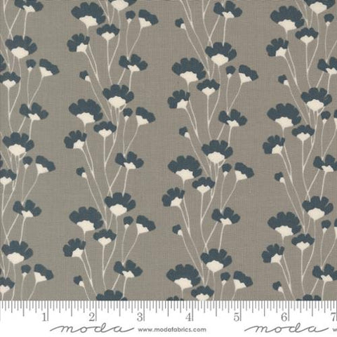 grey, Rainier Collection Flower Chains Cotton Fabric 38142
