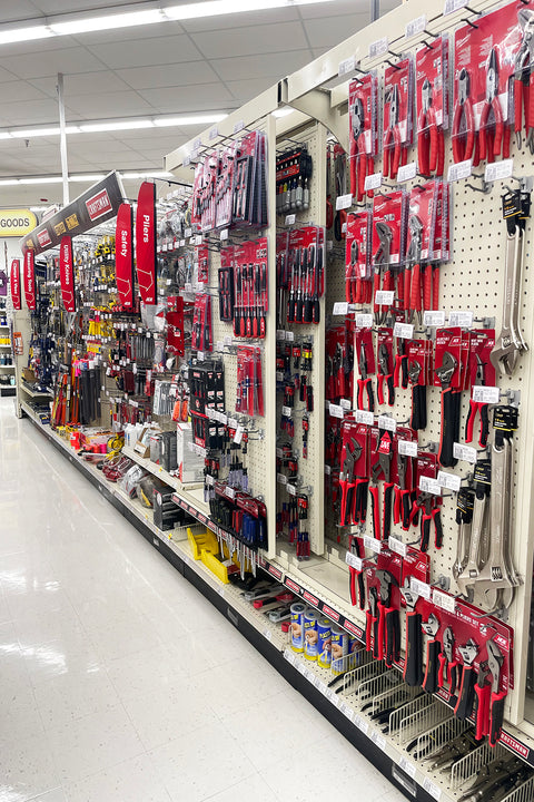 aisle with tools