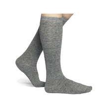 Women's Flat Knit Knee-High Socks LA2000 heather