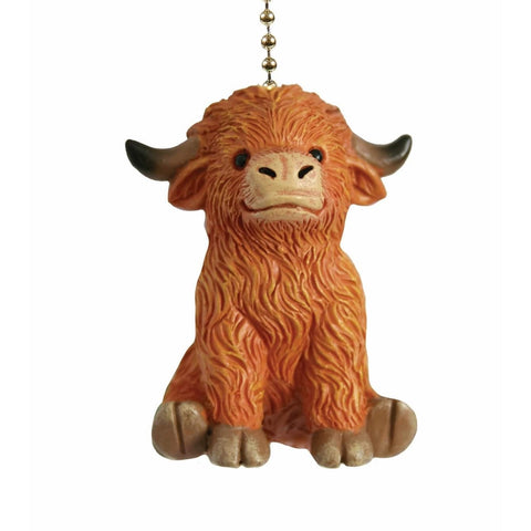Highland Cow Fan Pull 417