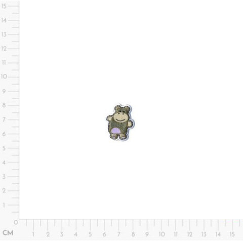 hippo, Cute Animal Applique 16083