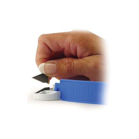 Hand holding blade