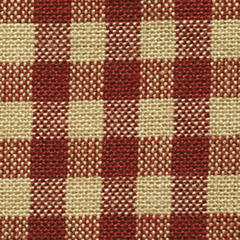Homespun plaid red and natural