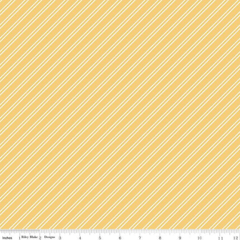 Between the Pages Collection Stripes Cotton Fabric C15374 honey