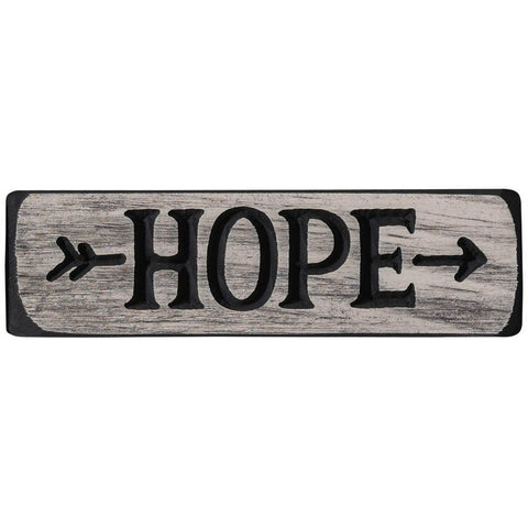 Hope wooden sign
