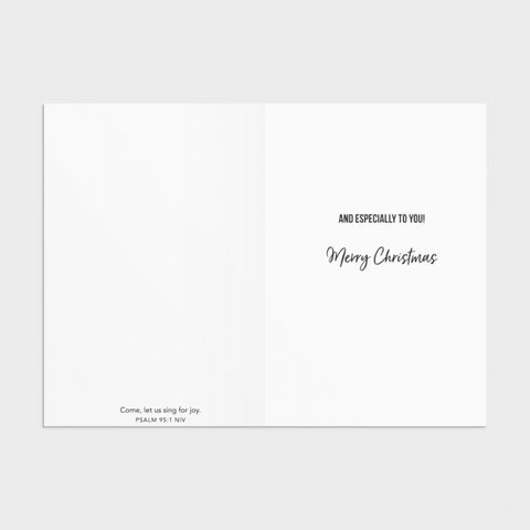 Inside of card