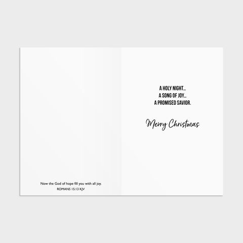 Inside of card