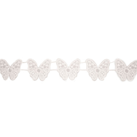 Ivory butterfly lace