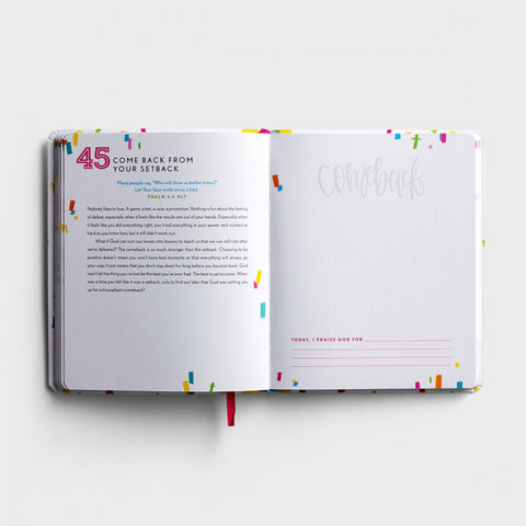 100 Days of Praise & Positivity - Devotional Journal Inside Sample