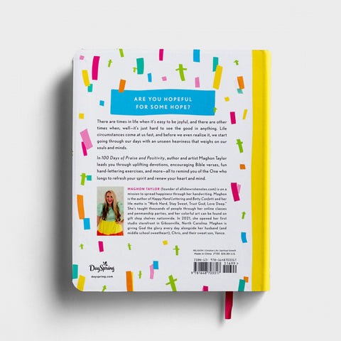 100 Days of Praise & Positivity - Devotional Journal Back Cover