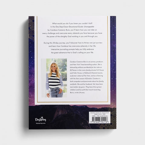 One Step Closer Devotional Guide: Unstoppable Back Cover