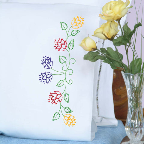 Tulips Perle Edge Pillowcases 1600329
