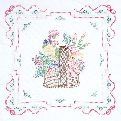 Basket of Flowers Wall Quilt 739186