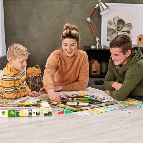 Playing John Deere-opoly game