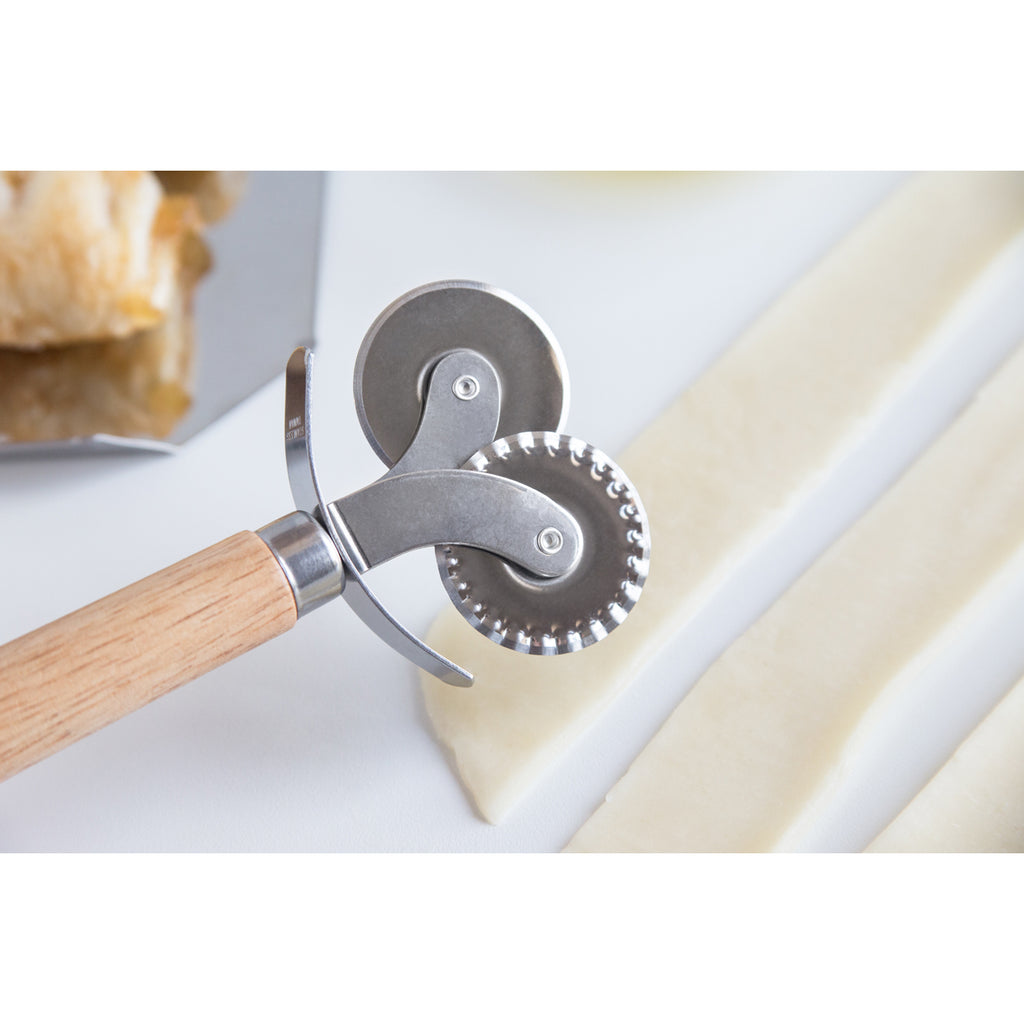 Ateco Ultra Pastry Cutter with Fluted Wheel - Kitchen & Company