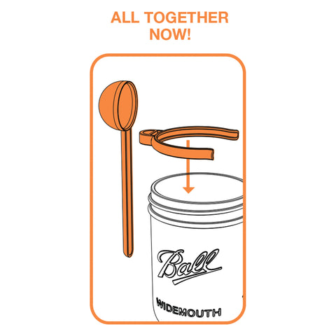 Coffee Spoon Mason Jar Clip 82634